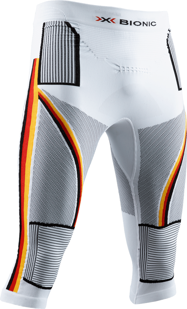 X-Bionic Energy Accumulator 4.0 Patriot Pants 3/4 Germany herr träningsbyxor i storlek XL med ThermoSyphon-teknik X-Bionic Energy Accumulator 4.0 Patriot Pants 3/4 Germany herr träningsbyxor i storlek XL med ThermoSyphon-teknik