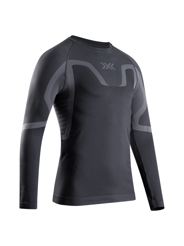 X-Bionic X-Ential Baselayer långärmad funktionströja för män - Antracit, SkinCool-teknik, optimal temperaturreglering, storlek XL