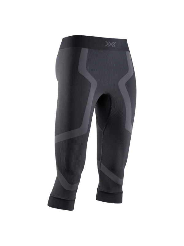 X-BIONIC X-Ential 3/4 tights dam antracit storlek L med CoreClimate Zone och SkinCool-garn för vintersport