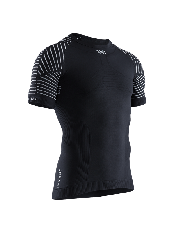 X-BIONIC Invent 4.0 Light funktionströja för herrar - Avancerad temperaturreglering, korta ärmar, Opal Black/Arctic White, storlek XXL
