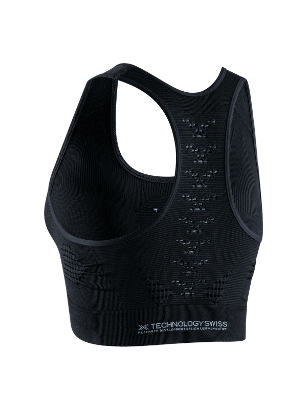 X-BIONIC Energizer 4.0 sport-bh för dam i Opal Black/Arctic White - Avancerad kylteknologi för optimal träningskomfort i storlek M
