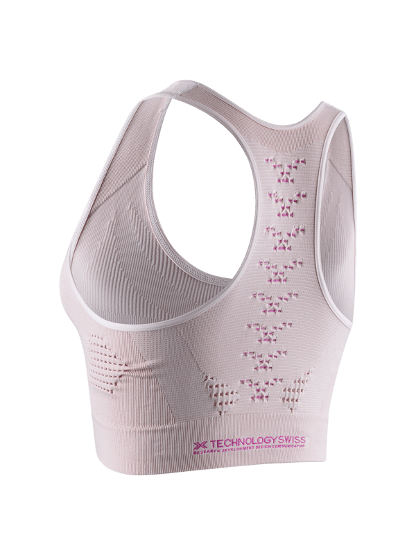 X-BIONIC Energizer 4.0 sport-bh för dam i Opal Black/Arctic White - Avancerad kylteknologi för optimal träningskomfort i storlek M