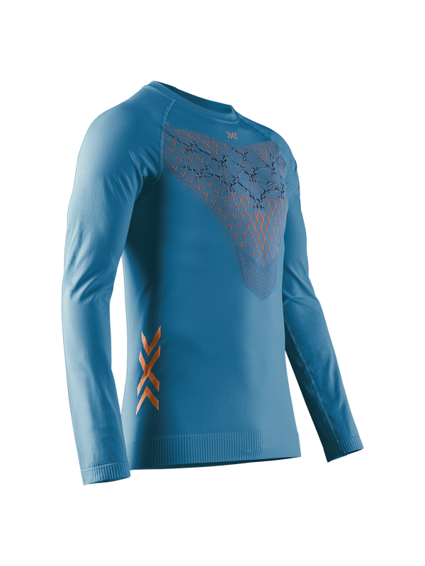 X-BIONIC Twyce Run långärmad löpartröja för män med avancerad ventilation och fukthantering, svart/kol, M