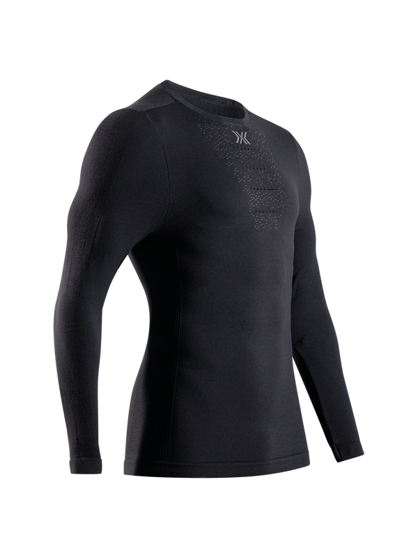 X-BIONIC Mightywool funktionell långärmad herrtröja i merinoull - avancerad temperaturreglering, svart, storlek S X-BIONIC Mightywool funktionell långärmad herrtröja i merinoull - avancerad temperaturreglering, svart, storlek S