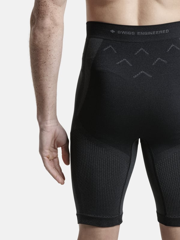 X-BIONIC Xceed Run Short Tights herr med HygroDiffuser och VectorSphere-teknik X Black/Rhino Grey XXL
