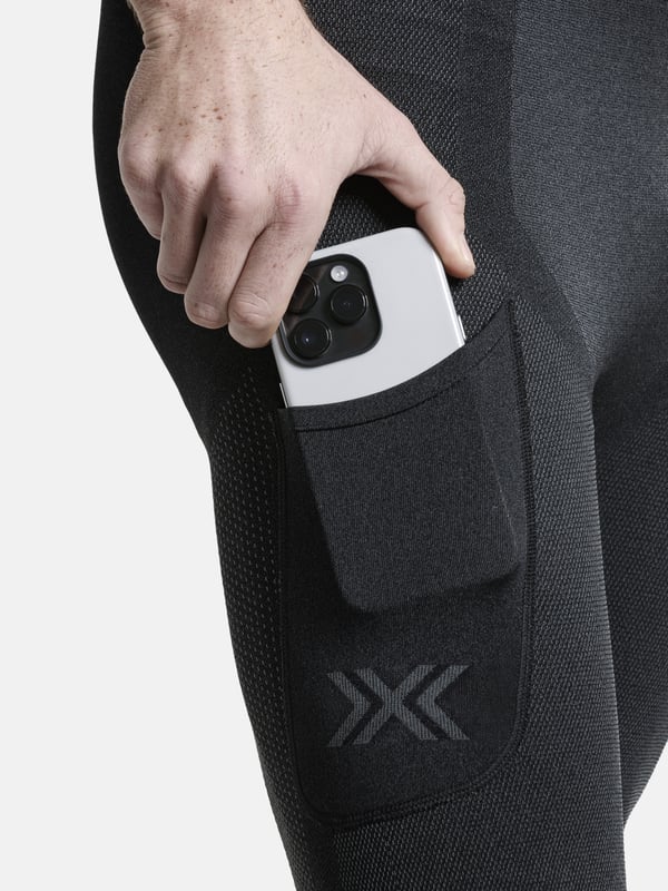 X-BIONIC Xceed Run Short Tights herr med HygroDiffuser och VectorSphere-teknik X Black/Rhino Grey XXL