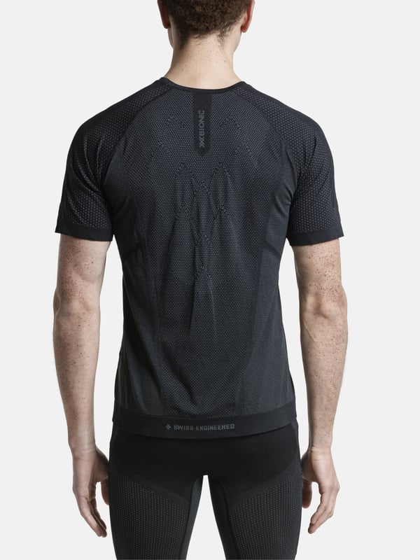 X-BIONIC Xceed Run Shirt - Avancerad kortärmad löpartröja för män, optimal termoreglering och fukttransport i storlek M
