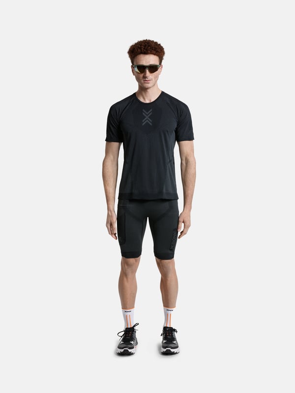 X-BIONIC Xceed Run Shirt - Avancerad kortärmad löpartröja för män, optimal termoreglering och fukttransport i storlek M