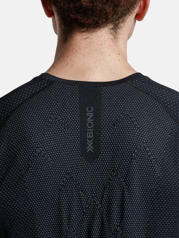 X-BIONIC Xceed Run Shirt - Avancerad kortärmad löpartröja för män, optimal termoreglering och fukttransport i storlek S