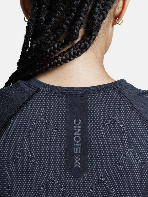 X-Bionic Xceed Run Shirt korta ärmar dam löpartröja med adaptiv kylning och fukthantering, storlek XL