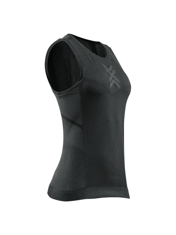 X-Bionic Xceed Run linne för kvinnor - avancerad termoreglerande löpartopp i Fresh Peach/Dusty Rose, storlek XS