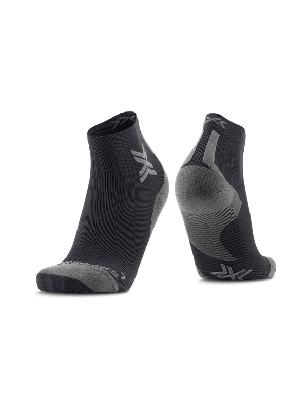 X-BIONIC Run Discover Ankle löparstrumpor - funktionella strumpor med dämpningszoner och kompression för löpare, storlek 42-44