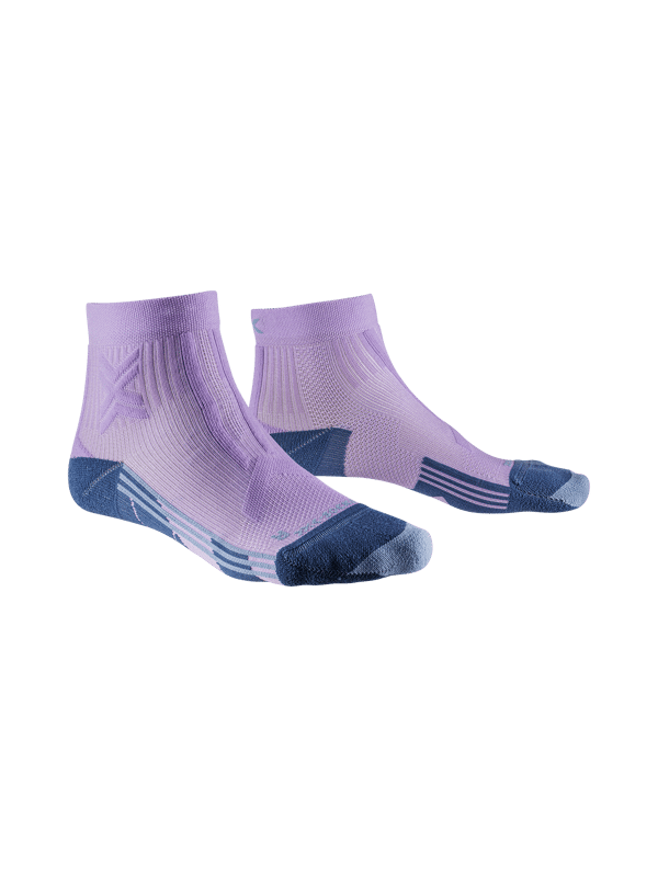 Trailrun Discover Ankle Women Löparstrumpor - Professionella Terränglöpningsstrumpor för Kvinnor i X Black/Dusty Rose, Storlek 41-42