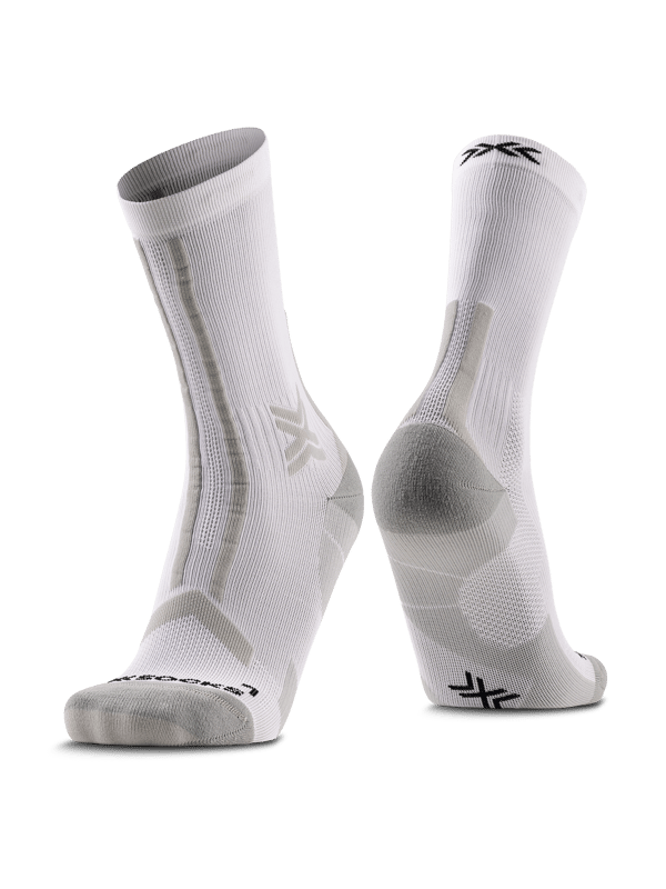Trailrun Discover Crew Socks Mineral Blue/X Black 35-38 - Breathable Trail Running Socks with Protective Features