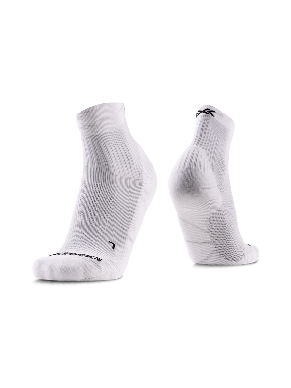 X-Socks Core Sport Ankle strumpor för löpning, cykling och vintersport Arctic White/Opal Black 39-41