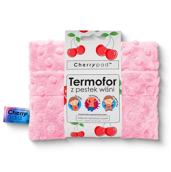 Cherrypad Minky kuumavesiämpäri vaaleanpunainen koristekilvillä Cherrypad Minky kuumavesiämpäri vaaleanpunainen koristekilvillä