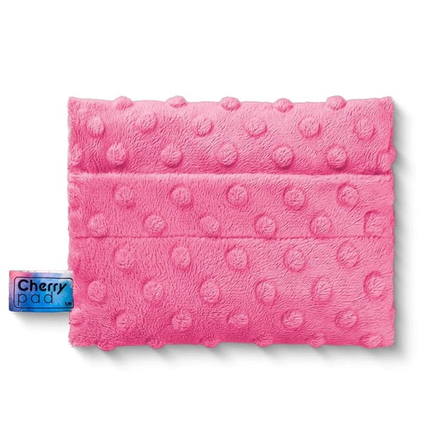 Cherrypad Minky varmvattenflaska rosa med körsbärsstenar, naturlösning