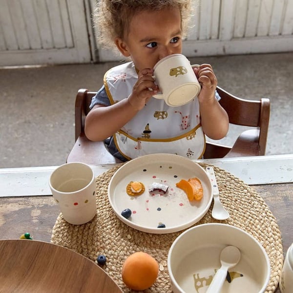 Little Mateys mausteisen oranssi lasten astiasto, Lassig