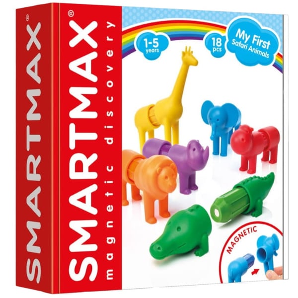 SmartMax magnetiska djur - Mina första safaridjur 1+