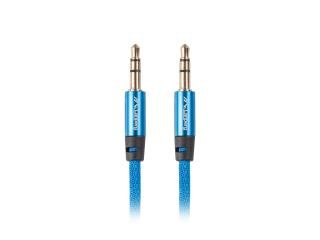 Lanberg Premium stereo minijack - minijack M/M lydkabel 1m blå