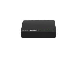 Hallitsematon kytkin Lanberg DSP2-1005-12V 5-porttinen 1000Mb/s pöytätietokoneelle 12V