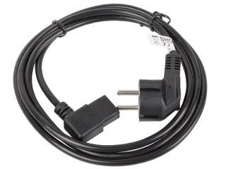 Lanberg CEE 7/7 -> IEC 320 C13 strømkabel vinklet 1,8m VDE sort