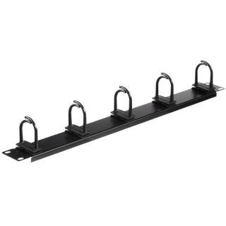 19''/1U kabelorganisator - sort Netrack