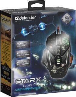 Defender Starx GM-390L 3200 dpi Gaming 8P + GRA kablet mus