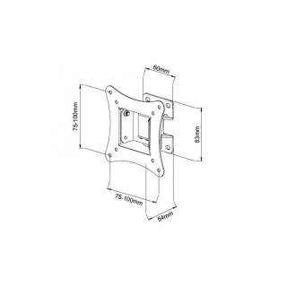 Techly LCD/LED-seinäteline 13"-30", 15 kg, kallistuva, musta
