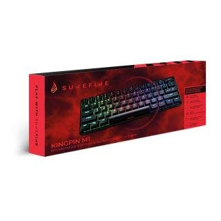 SureFire KingPin M1 Kablet Gamingtastatur 60% RGB QWERTY Engelsk