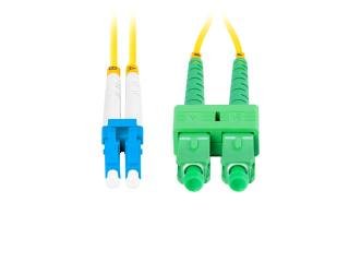 Lanberg SM LC/UPC-SC/APC duplex fiberoptisk patchkabel 3,0MM lszh G657A1 1m gul