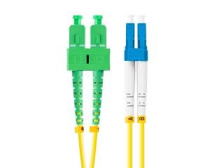 Lanberg SM LC/UPC-SC/APC duplex fiberoptisk patchkabel 3,0MM lszh G657A1 1m gul