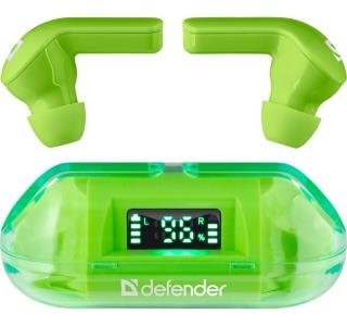 Defender Twins 916 trådløse Bluetooth-hovedtelefoner med mikrofon, grøn