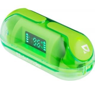 Defender Twins 916 trådløse Bluetooth-hovedtelefoner med mikrofon, grøn
