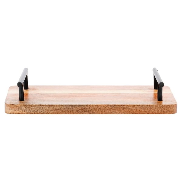 Puinen tarjotin käsinojilla 30x15,5 cm