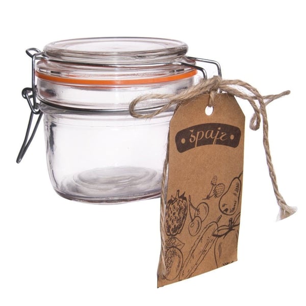 Glasburk med klipplock 220 ml
