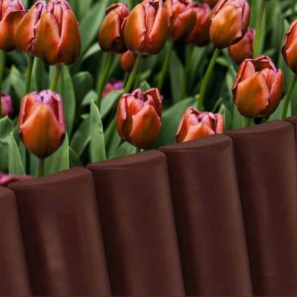 Havepalisade brun 2,5 m 10 stk.