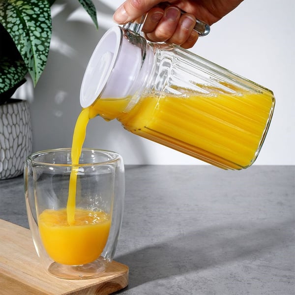Lasinen kannu kannellinen 650 ml