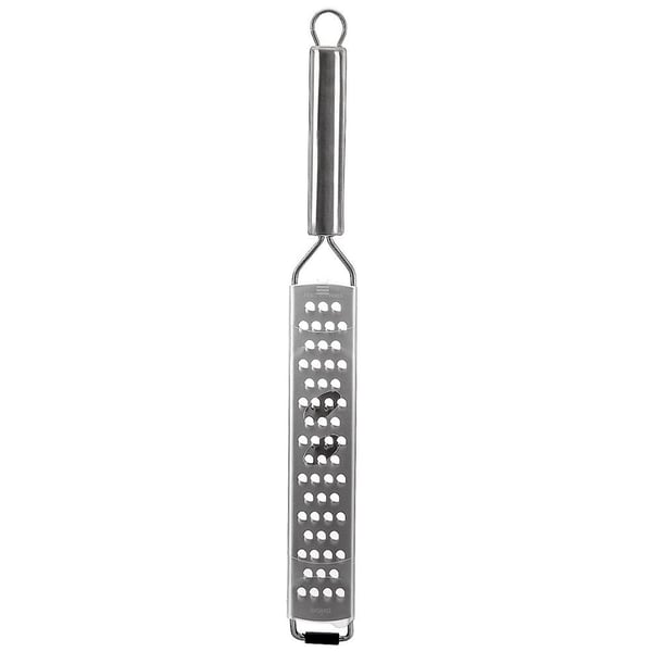 Litteä teräksinen keittiöraastin 38 cm