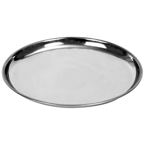 Teräksinen pyöreä tarjotin 28 cm