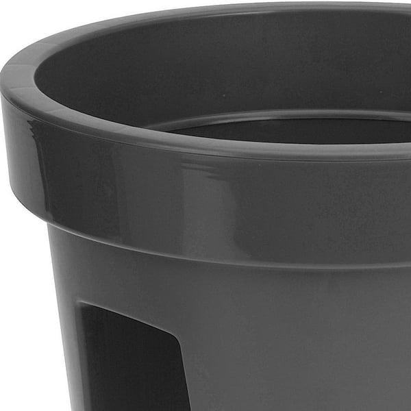 Plastik altanpotte grå 28 cm