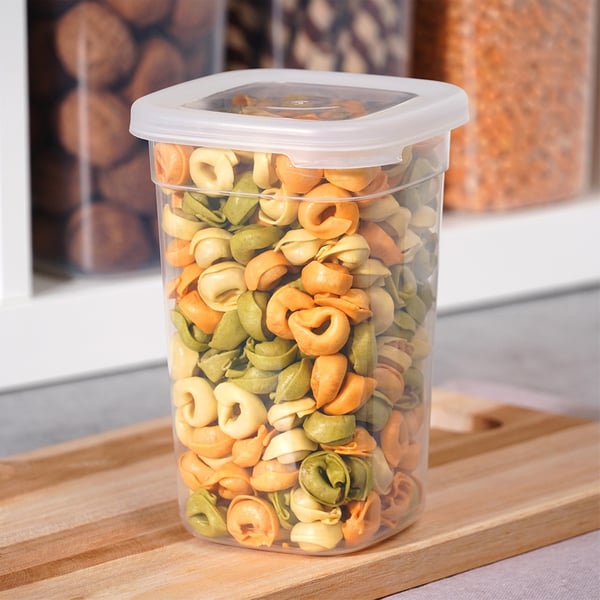 Beholdere til løse produkter med låg 1 l 6 stk.