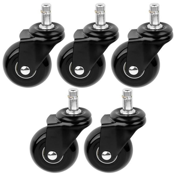 Gummihjul til IKEA stole 5 cm / 10 mm 5 stk.