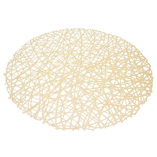 Pyöreä kultainen kumipöytäalusta 39 cm