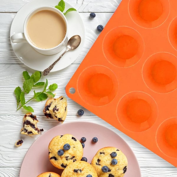 Silikone muffinform brun små muffins SILLINIE