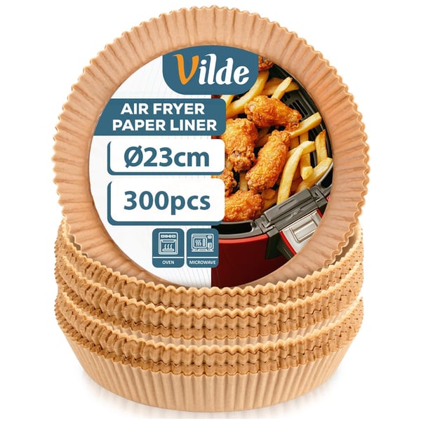 Rund pappersinsats för airfryer 23 cm 300 st