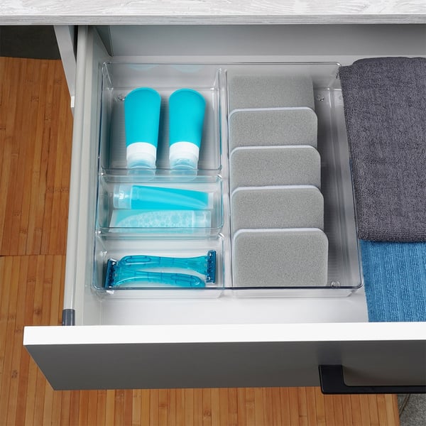 Organizer til skuffe med rum 31x31x5,5 cm 3 stk.