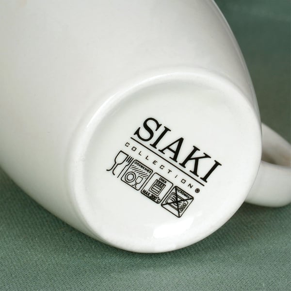 Hvid porcelænskrus 200 ml