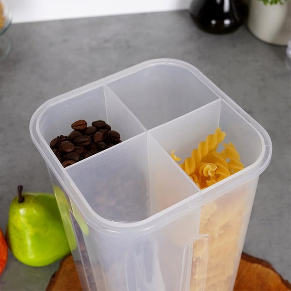 Beholder til løse produkter med delt dispenser 2,4 l