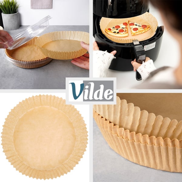 Papirindsats til oliefri airfryer rund 19 cm 200 stk.